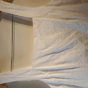 Lands' End White Eyelet Dress